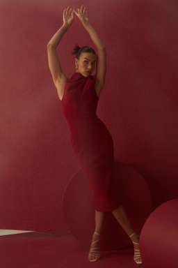 Mossman The Edge of Glory Dress Red Size 12 for rent on The Volte - image 6