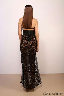 Galanni Savoir Faire Gown Black Size 6