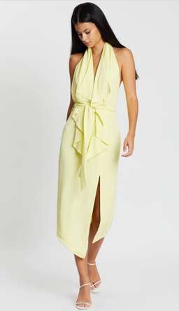 Misha Collection Lorena Dress - Lemon - 6