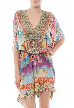 Camilla Casa Mila Belted Kaftan Dress Print Size 12 for rent on The Volte - image 1