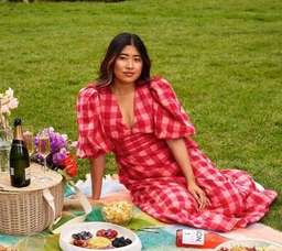 Acler Hamilton Dress Cherry Mix Print Size 8 for rent on The Volte - image 3