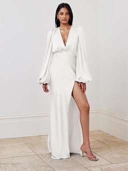 Lexi India Dress Oyster Size 8 for rent on The Volte - image 3