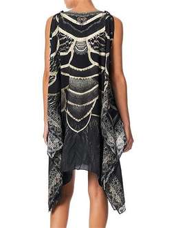 Camilla Under A Full Moon Kaftan with Button Up Sleeves Print Size 12 for rent on The Volte - image 3