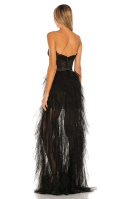 For Love & Lemons Bustier Gown Black Size 8 for rent on The Volte - image 2