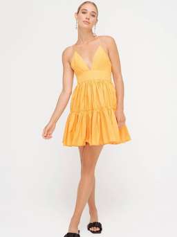 Sheike Tessa Mini Dress Orange Size 8 for rent on The Volte - image 1
