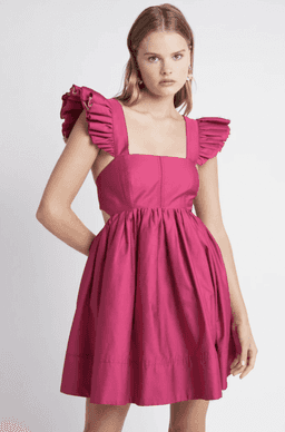 Aje Midsummer Dress Carmine Size 6