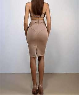 Galanni Suave Nude dress size 10