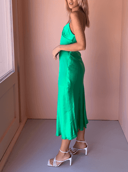 Bec & Bridge Loren Midi Dress - Green - Size 10 for rent on The Volte - image 3