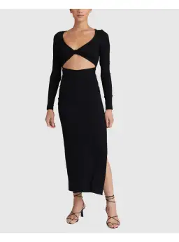 Bec & Bridge Della Vita Midi Dress Black Size AU 6 for rent on The Volte - image 1