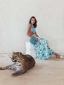 Cult Gaia Thea Dress Print Size 8