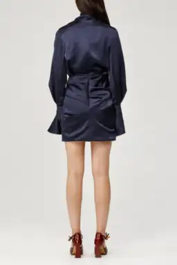 Acler Soto Mini Dress Navy Size 6