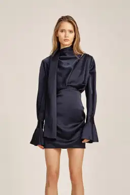 Acler Soto Mini Dress Navy Size 6