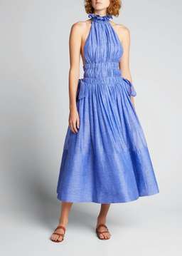 Zimmermann Luminous Halter Gown Cornflower Blue Size 6 for rent on The Volte - image 1