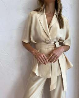 Viktoria and Woods Chorus Shirt and Pilot Pant Set Cream Size 10 for rent on The Volte - image 3