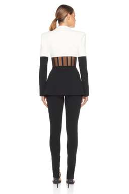 Eliya The Label Kira Blazer Black White Size 10  for rent on The Volte - image 4