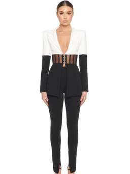 Eliya The Label Kira Blazer Black White Size 14 for rent on The Volte - image 1