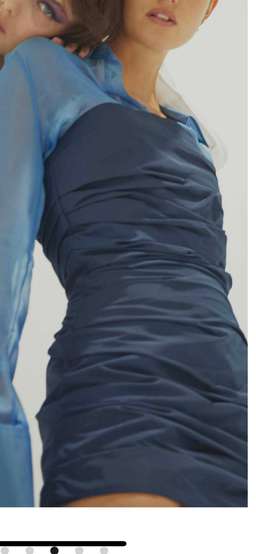 GEORGIA ALICE Betty Draped Taffeta Mini Dress for rent on The Volte - image 2