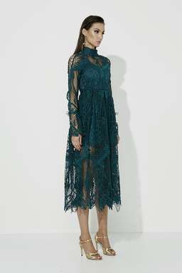 MOSSMAN Ties that Bind Dress Emerald size 10