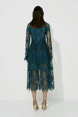 MOSSMAN Ties that Bind Dress Emerald size 10