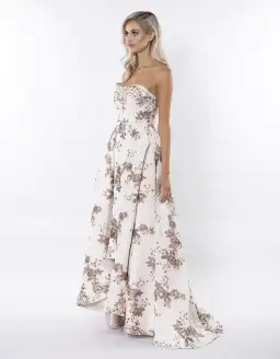 Bariano Makes Us Girls Mesh Ballgown Pink Size 10 