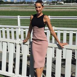 Yeojin Bae - Two Tone Milla Crepe Dress Beige 