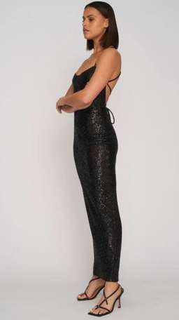 By Johnny Tess Cross Back Dress Black Size 8 for rent on The Volte - image 1