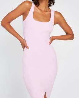 BY JOHNNY. - Alice Split Knit Dress - Light Pink for rent on The Volte - image 4
