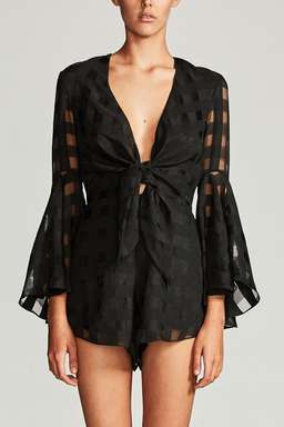 Perseus Tie Front Playsuit for rent on The Volte - image 1