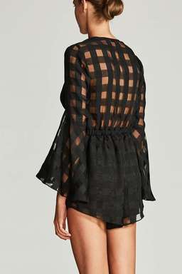 Perseus Tie Front Playsuit for rent on The Volte - image 2