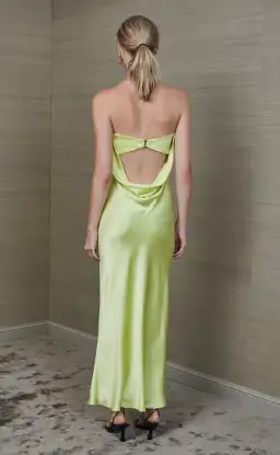 Bec & Bridge Citrus Sweetie Strapless Midi Dress Green Size 10 for rent on The Volte - image 6