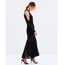 White Suede Time Stops Fishbone dress for rent on The Volte - image 4