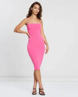 Love Nookie Charlize Strap Midi Dress Pink Size 6 for rent on The Volte - image 1