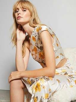 Bec & Bridge Matilde Asym Midi Dress Floral Size 10 for rent on The Volte - image 2