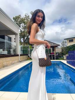 Issy Poem Midi Dress White Size 6 for rent on The Volte - image 3