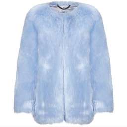 THP Faux Fur Coat in Baby Blue for rent on The Volte - image 3
