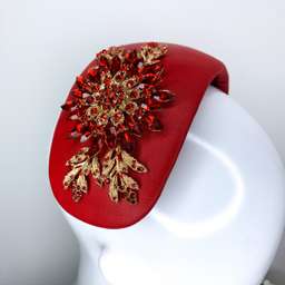 Halo & Rose Duchess bandeau headband red 