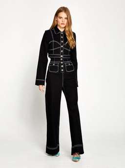 Alice McCall Rock With You Wide Leg Jeans Black Size 10 for rent on The Volte - image 1