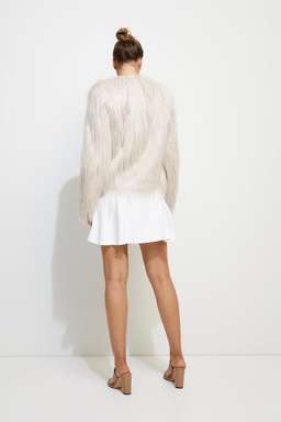 Unreal Fur Dream Jacket Nude Size 8 for rent on The Volte - image 2