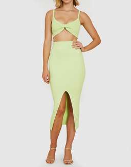 By Johnny Alice Split Skirt And Bralette Green Size S for rent on The Volte - image 1