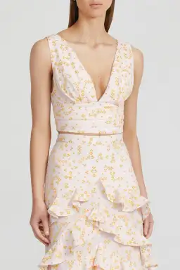 Acler Clairmont Top and Skirt Set Print Size 8 for rent on The Volte - image 2