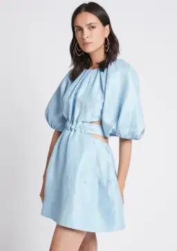 Aje Psychedelia Cut Out Mini Dress Blue Size 4 for rent on The Volte - image 3