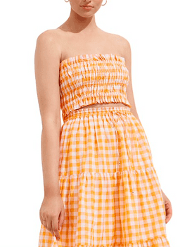 Steele Papaya Gingham Set