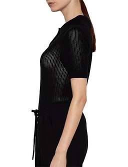 Viktoria and Woods Double Polo Knit Top Black Size 8 for rent on The Volte - image 3