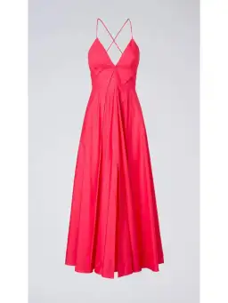 Scanlan Theodore Parachute Cotton Strappy Dress Fuchsia Size AU 10 for rent on The Volte - image 3
