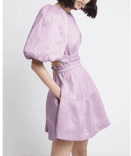 Solitude Cutout Mini Dress / Lilac for rent on The Volte - image 1