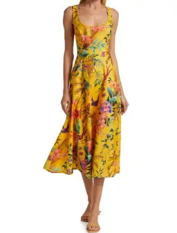 Zimmerman Tropicana Midi in Mango (size 3) for rent on The Volte - image 4