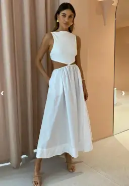 Bec & Bridge Selene Maxi Dress in Ivory for rent on The Volte - image 1