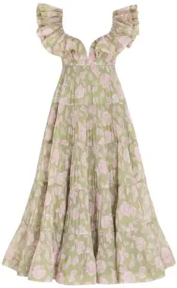 Zimmermann The Lovestruck Pleated Gown Floral Print Size 2 / AU 12 for rent on The Volte - image 6