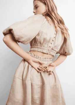 Aje Solitude Cutout Mini Dress Beige Size 10