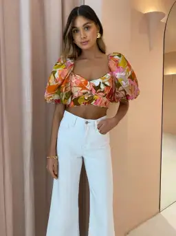 Acler Porter Skirt & Top Set Print Size 8 for rent on The Volte - image 6